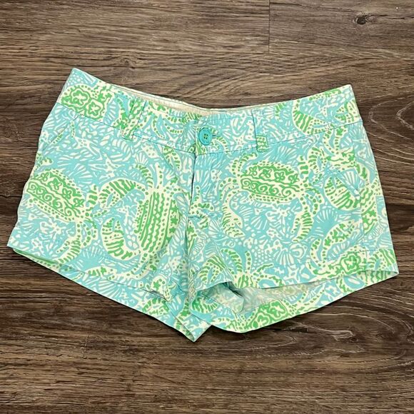 Lilly Pulitzer The Walsh Shorts‎ GET CRACKING Size 2 - Picture 1 of 4